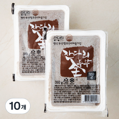 잔다리 전두부 검은콩, 310g, 10개