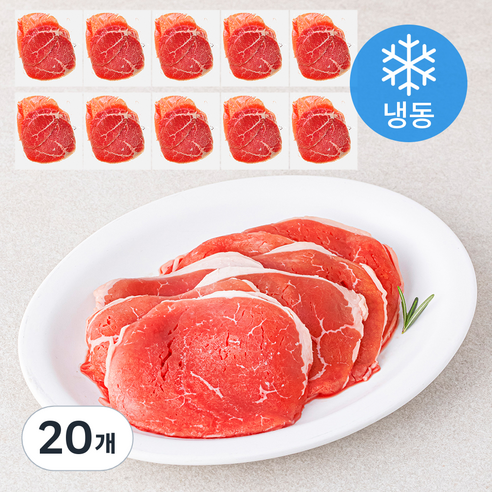 근육꼬기 홍두깨 슬라이스 (냉동), 20개, 150g