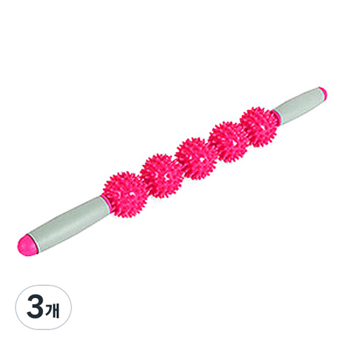 트로비스 마사지스틱, 3개, 핑크