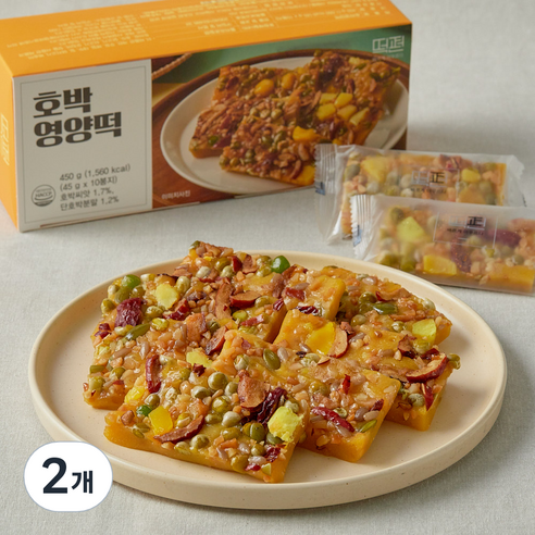 떡편 갓 만든 호박영양떡, 45g, 10개입, 2개