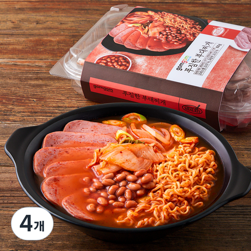 곰곰 푸짐한 부대찌개, 610g, 4개