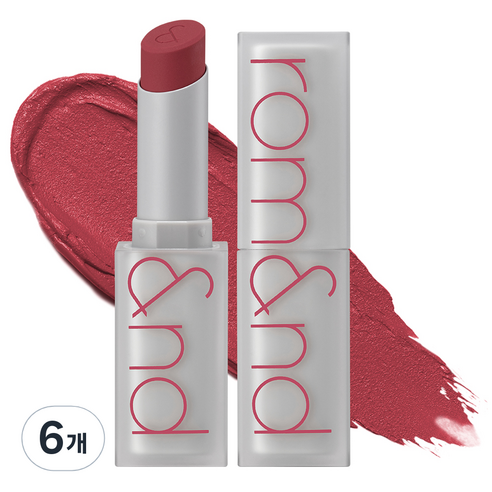 롬앤 제로 매트 립스틱 3g, 6개, 04 비포선셋