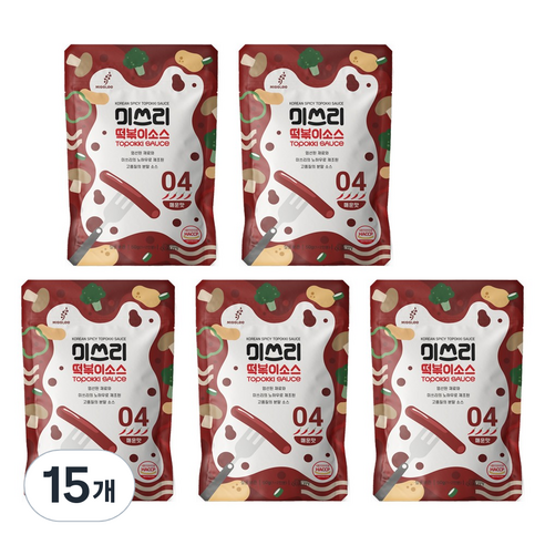 미쓰리 떡볶이 소스 04 매운맛, 50g, 15개