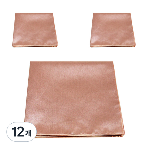 봄91 실크홑보자기 45 x 45 cm, 베이지(TS-663), 12개