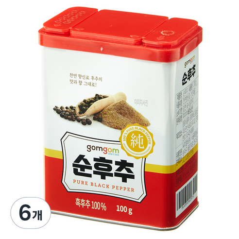 곰곰 순후추, 100g, 6개