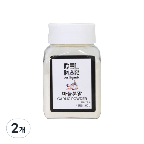 딜리셔스마켓 마늘 분말 소형, 60g, 2개