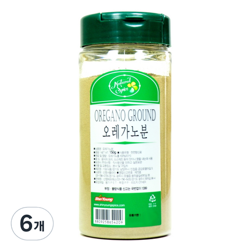 내츄럴스파이스 오레가노 분말, 150g, 6개