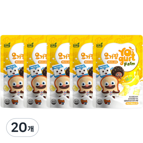 프로엠 유아용 요거팜 스낵 30g, 20개, 바나나맛