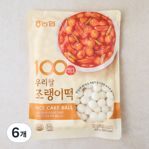 아름찬 농협 우리쌀 조랭이떡, 400g, 6개