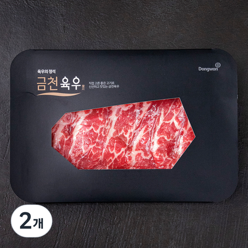 동원 금천 국내산 소고기 불고기용 (냉장), 300g, 2개