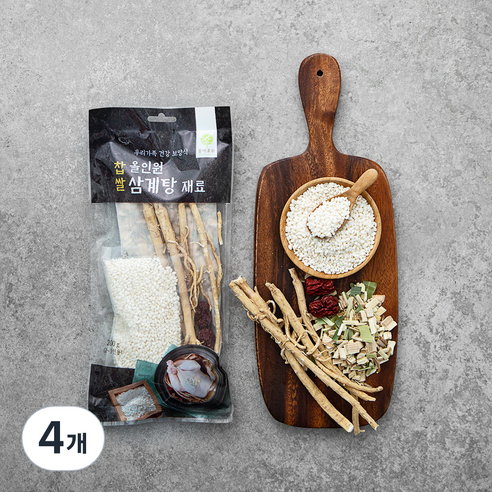 몸애조화 올인원 찹쌀삼계탕재료, 200g, 4개