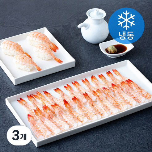 초밥용 흰다리새우살 (냉동), 3개, 125g(30미, 2L)