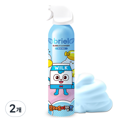 디보트브리엘 블루 윌크 버블클렌저 풍선껌향, 200ml, 2개