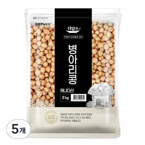 더담은 캐나다산 병아리콩, 2kg, 5개