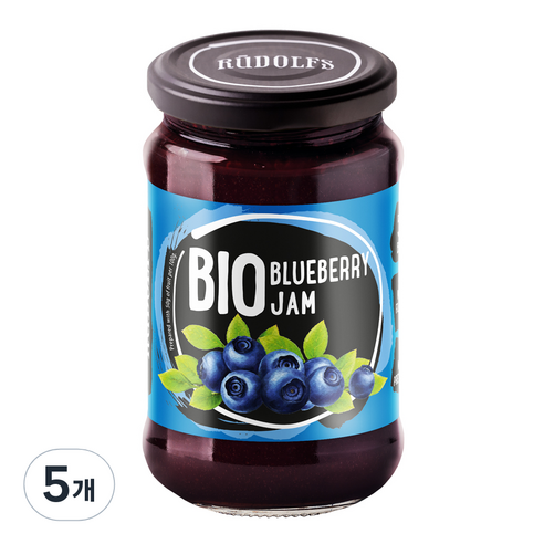 루돌프 유기농 블루베리잼, 400g, 5개