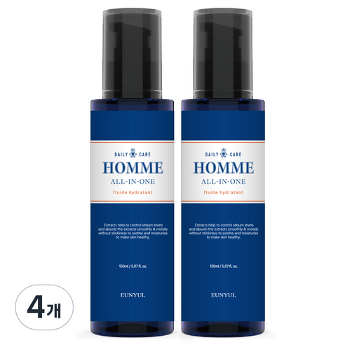 은율 데일리 케어 옴므 올인원, 150ml, 4개