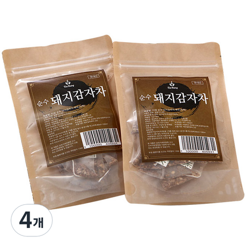 순수 돼지감자차 티백(볶음), 10g, 10개입, 4개