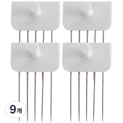 꼭꼬핀 일자형 4p, 화이트, 36개