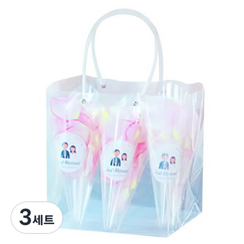 웨딩 플라워샤워 6p, 라벤더, 3세트