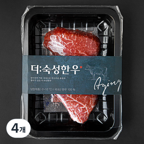 더 숙성한우 안심 2등급 구이용 (냉장), 200g, 4개