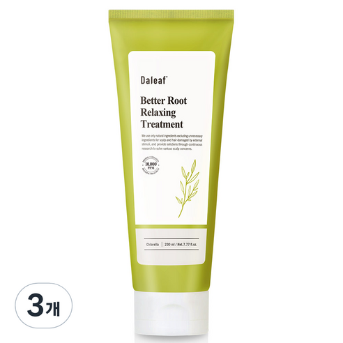 달리프 클로렐라 베러루트 릴렉싱 헤어 트리트먼트, 230ml, 3개