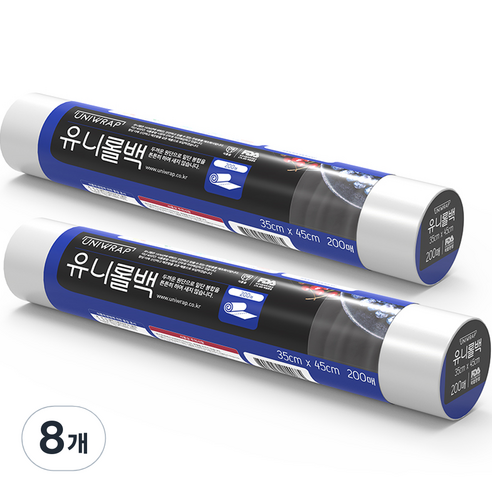 유니랩 유니롤백, 특대(XL) 이상, 200개입, 8개