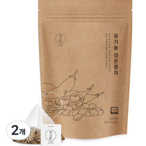 다정헌 검은콩차, 1.5g, 20개입, 2개
