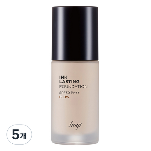 fmgt 잉크래스팅 파운데이션 글로우 30ml, V201 애프리콧 베이지, 5개