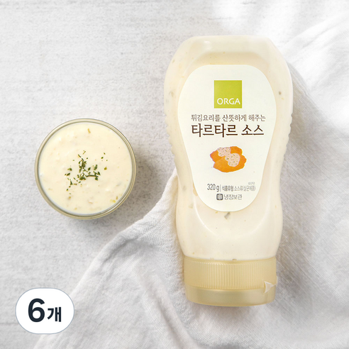 올가 타르타르 소스, 320g, 6개
