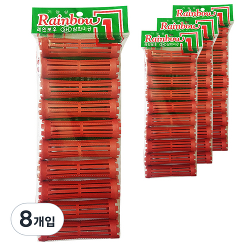 삼화미공 레인보우 헤어롯드 1호 10p, 8개입