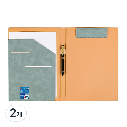 알로데 프리미엄 A4 마그넷 클립보드, TYPE 03 스카이 기본, 2개