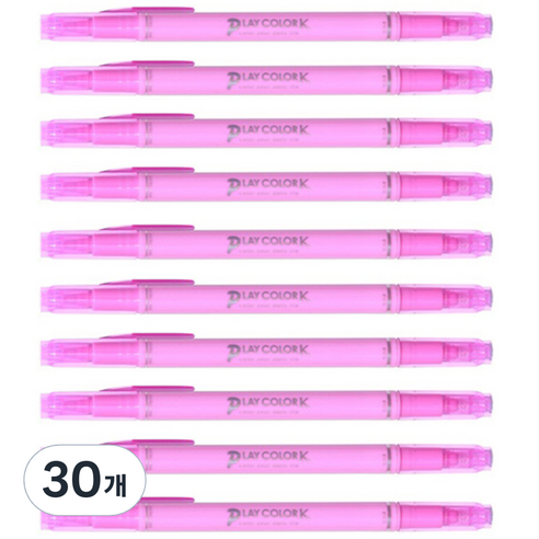 PLAYCOLOR 톰보 케이 수성사인펜, 캔디 핑크, 30개