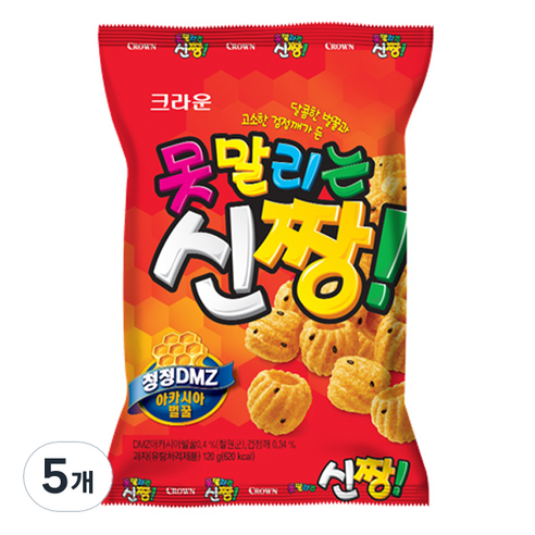 크라운 못말리는 신짱, 120g, 5개
