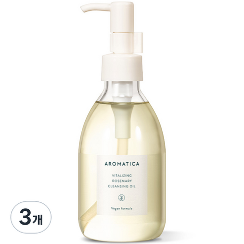 아로마티카 바이탈라이징 로즈마리 클렌징 오일, 3개, 200ml