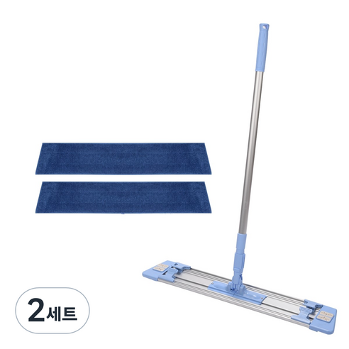 에이클린 알루미늄 집게 밀대 청소기 68cm + 루프 패드 2p, 2세트