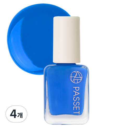 파셋 셀럽 네일컬러 폴리쉬, 84 럭키블루, 7ml, 4개