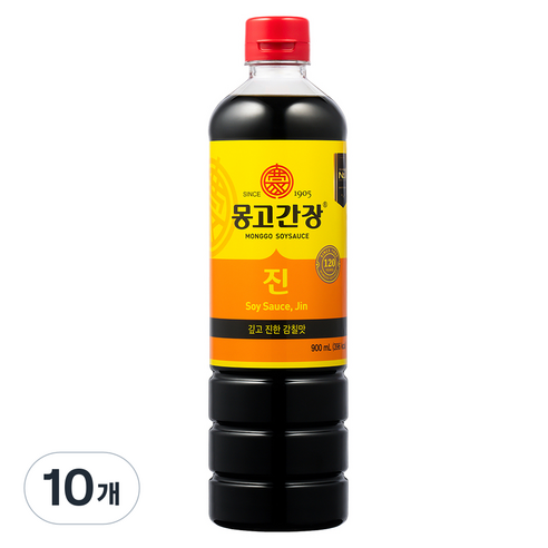 몽고간장 진, 900ml, 10개