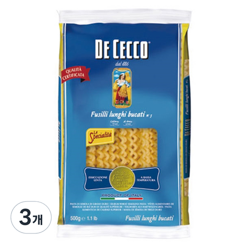 데체코 푸질리 룽기 부가티, 3개, 500g