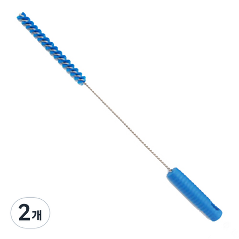 월드크린 원형 청소솔 10파이, 블루, 2개