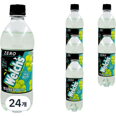 웰치스 제로 샤인머스캣 24p, 500ml, 24개
