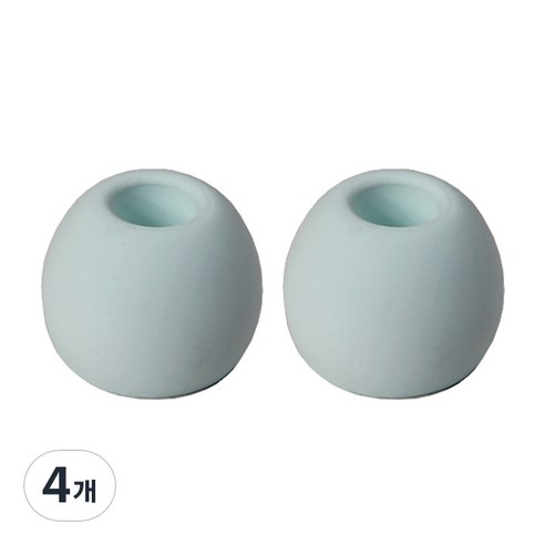 심플한 규조토 칫솔꽂이 원형, 그린, 4개