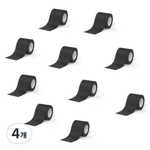 데이바이데이 바른생활이야기 밴드 5cm x 4.5m 블랙, 4개, 10개입