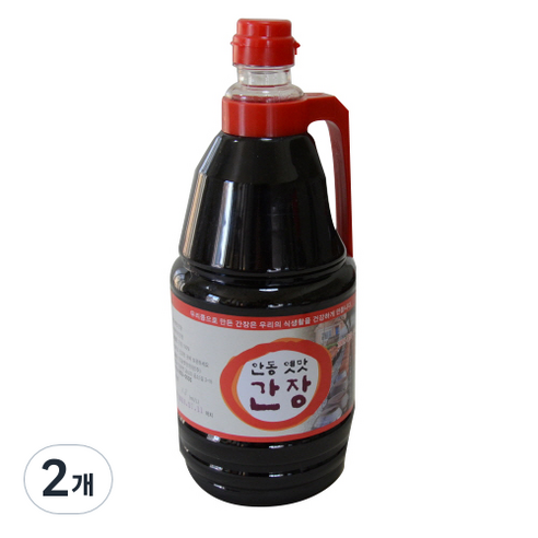 안동옛맛된장 재래식 국간장, 2개, 1.8L