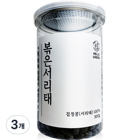 헬로우그린 볶은 서리태, 300g, 3개