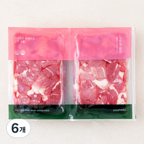 돈마루 한돈 앞다리 찌개용 (냉장), 1000g, 6개