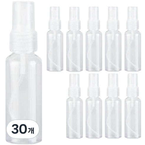 향수 미스트 스프레이 공병 용기 30ml, 투명(캡), 30개