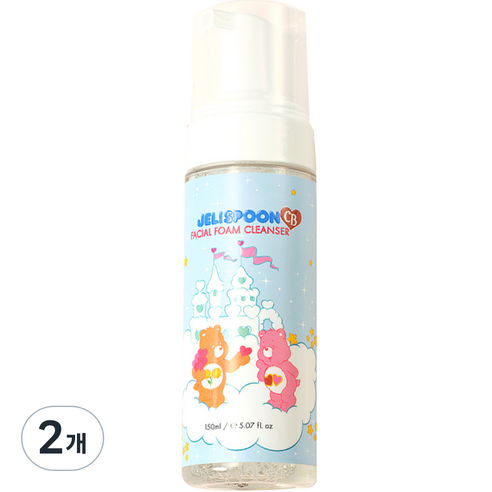 젤리스푼 케어베어 페이셜 폼클렌저, 2개, 150ml