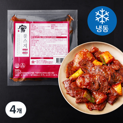 견우푸드궁 불스지 (냉동), 300g, 4개