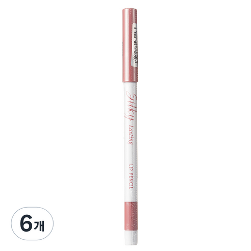 미샤 실키래스팅 립 펜슬 0.25g, 엔젤칙스, 6개