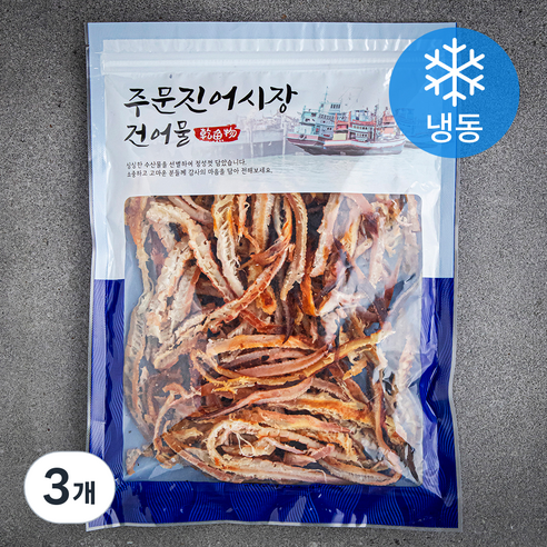 주문진어시장건어물 나들이엔 고메버터 맥반석 오징어 (냉동), 250g, 3개